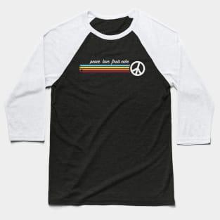 Peace Love Fruit Cake Baseball T-Shirt